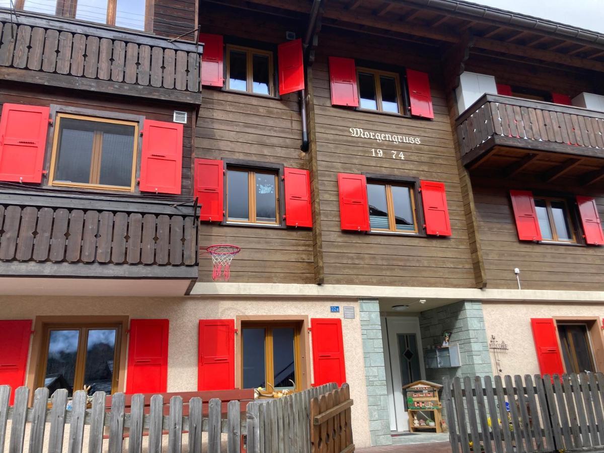 Ferienwohnung Morgengruss Sankt Niklaus Exterior foto